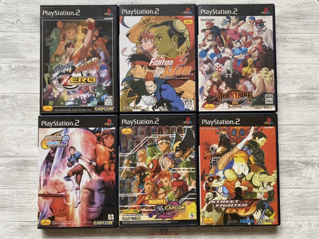 SONY PS2 Street Fighter ZERO & Fighting Jam & EX3 & STRIKE & MARVEL & SNK set