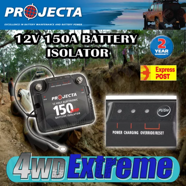 Projecta Dbc150 12V 150A Dual Battery System Isolator Deep Cycle Agm, Auxillary