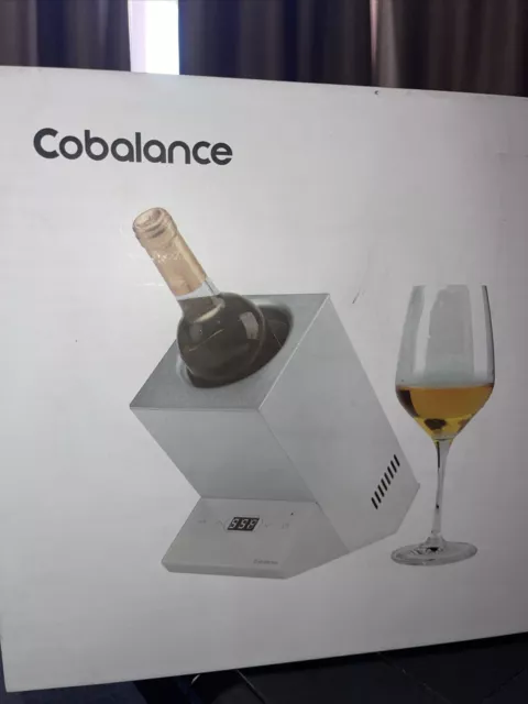 Cobalance Single Bottle Electric Wine Chiller for 750Ml Open Box - White