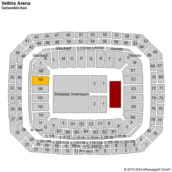 1 X AC/DC Gelsenkirchen Stehplatz Ticket Block N5 17.05. EUR 3,50 PicClick DE
