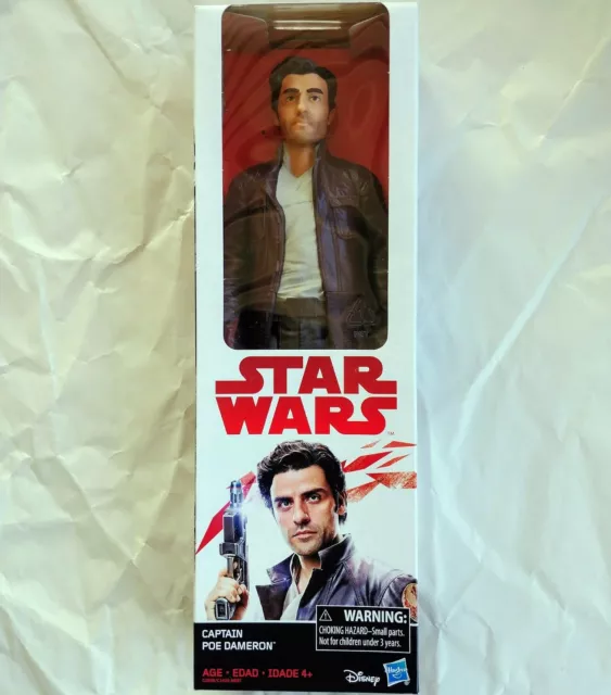 C2098 Star Wars E8 Last Jedi CAPTAIN POE DAMERON 12 Inch Action Figure 2017 NIB