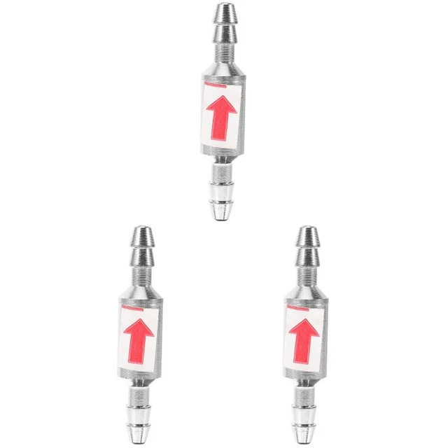 Valve d'échec de 3pcs pour les lignes d'air de pompe d'air Connecteur en acier