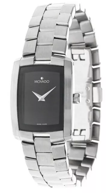 MOVADO Eliro 23MM Stainless Steel Black Dial Women's Watch 0605378