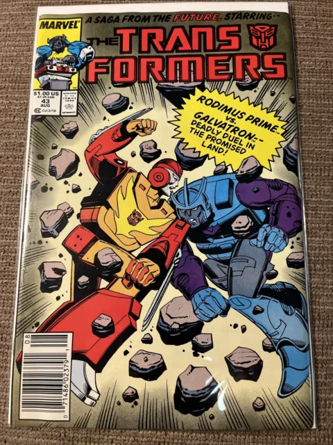 Marvel Comics The Transformers  #43 Comic book. “More than meets the Eye!”