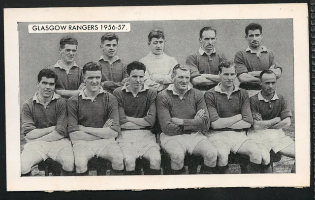 THOMSON, berühmte Teams in der Fußballgeschichte, GLASGOW RANGERS, 1956-57, SEHR GUTER ZUSTAND, 1962
