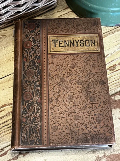 The Poetical Works of Alfred Lord Tennyson, Antique Book, 1885 Crowell Gold Gild