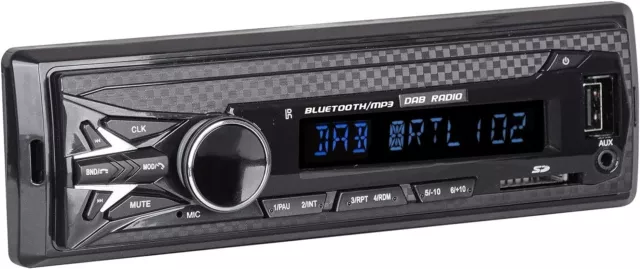 Trevi SCD 5751 DAB Autoradio DAB+ FM 160W, Bluetooth, USB, SD, AUX-IN, DAB-Ant. 2