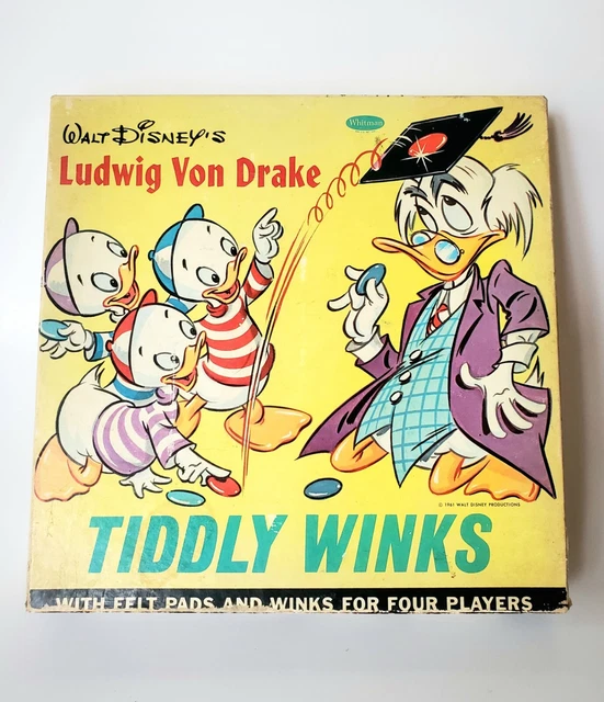 VINTAGE DISNEY GAMES / Walt Disney's Ludwig Von Drake Tiddly Winks
