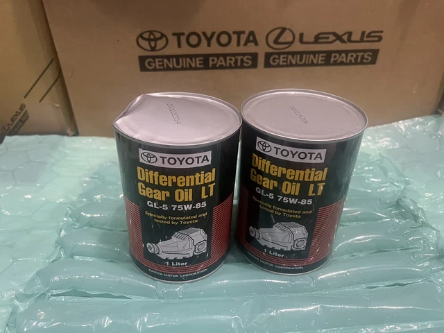 2 /Set TOYOTA/LEXUS DIFFERENTIAL GEAR OIL LT GL-5 75-W85 1 LITER 08885-02506