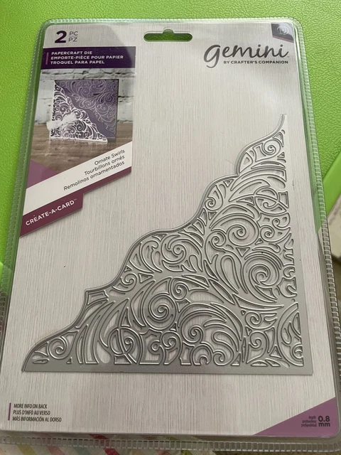 CRAFTERS COMPANION GEMINI Papercraft Die Create A Card - Ornate Swirls ...