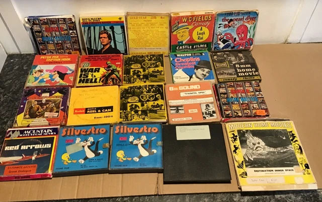 Eighteen Various 8Mm Home Movie Reeels - Mostly Pre Recorded.