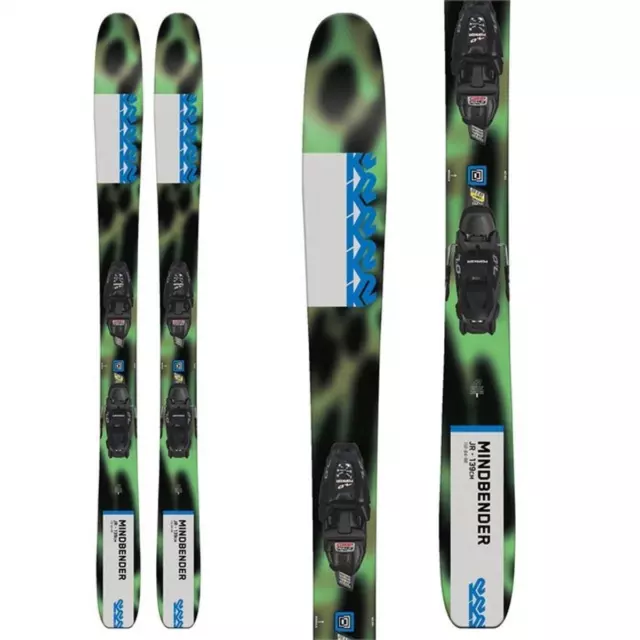 K2 Mindbender Jr Skis Kid's 2023 w/ Marker Fdt Bindings 2023