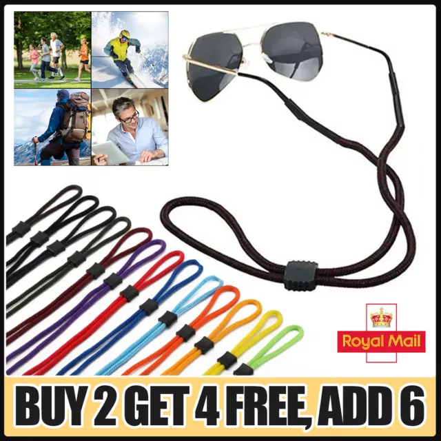 Sports Sunglasses Glasses Neck Cord Strap Retainer String Lanyard Eyeglasses UK