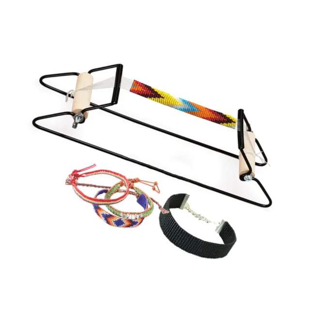 WOOD BEADING LOOM Kits with Beads Starter Kit for Handmade Jewelry Bracelet  £34.68 - PicClick UK