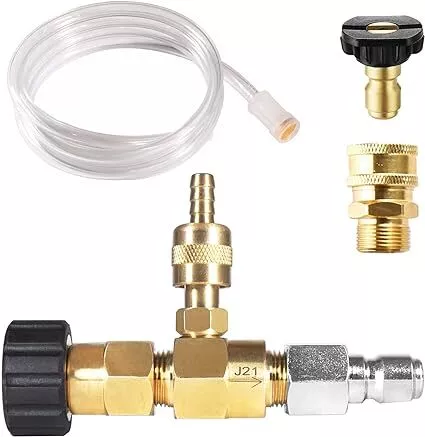 Yamatic Adjustable Chemical Soap Injector Kit Pressure Washer M22-14Mm Connector