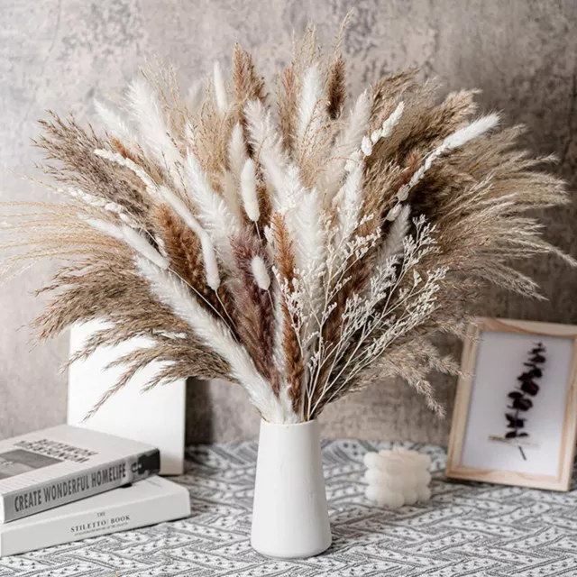 Dried Pampas Grass Natural Dried Reed Flower Bunch Home Wedding Decor Bouquets