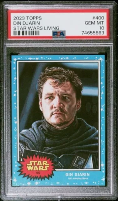 2023 Topps Star Wars Living Set 400 Din Djarin PSA 10 The Mandalorian