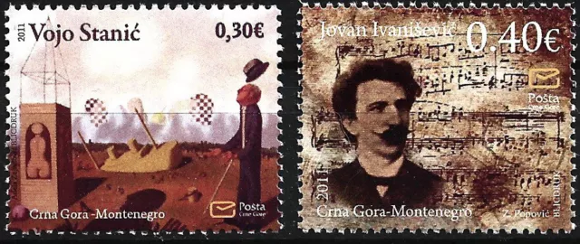 Montenegro - set arte attraverso i secoli nuovo di zecca 2011 Michel 256-257