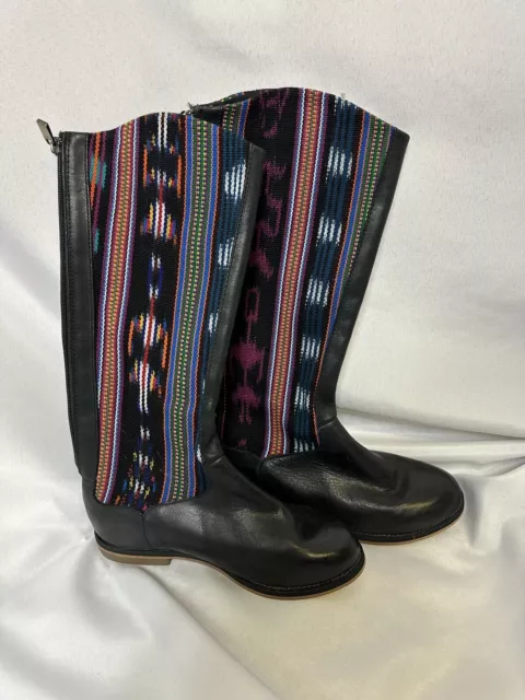 Reef Shoes Womens Size 6  Boots Tall Zip Boho Colorful Knee High Comfort Fashion