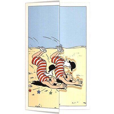 Les Dupont d . Carte pop-up BASF Tintin Hergé 
