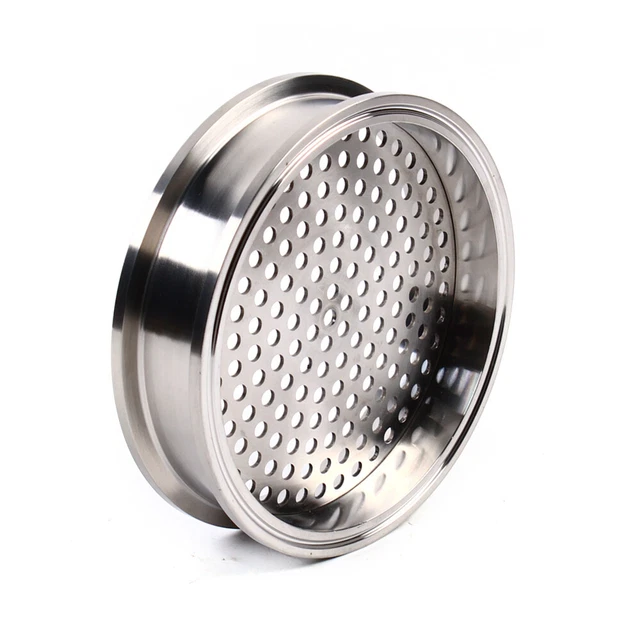 6" Stainless Steel Sanitary Filter Plate Tri-Clamp Ferrule Flange For Homebrew