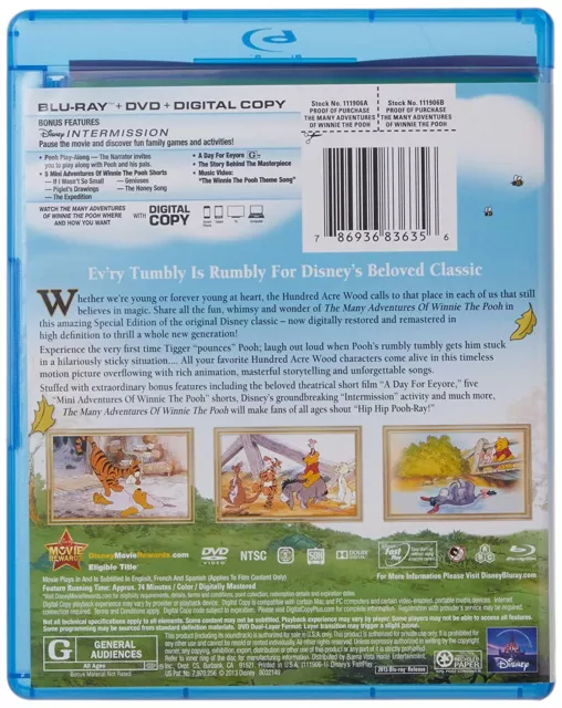 The Many Adventures of Winnie the Pooh (Blu-ray / DVD + Digital Copy) (Blu-ray) 2