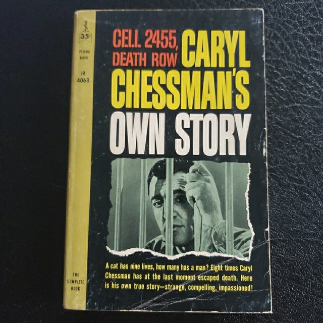 CELL 2455, DEATH Row by Caryl Chessman 1960 Perma Books Vintage ...