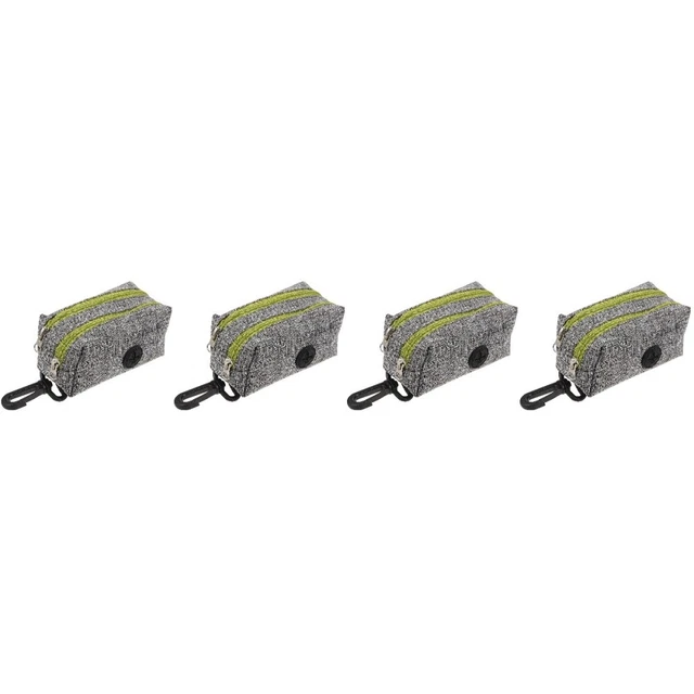 4x dispensador de bolsillo para perro soporte de viaje portátil para bolsa de excrementos para perro