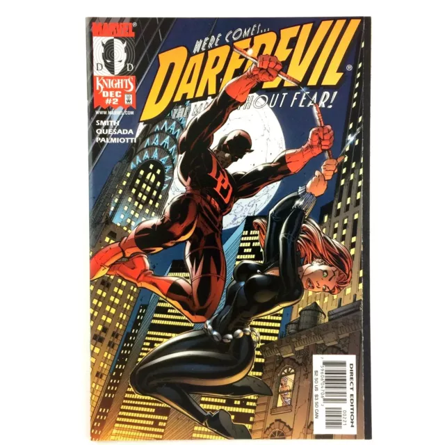 Daredevil #2 J Scott Campbell Variant Marvel Knights 1998 VF/NM Kevin Smith