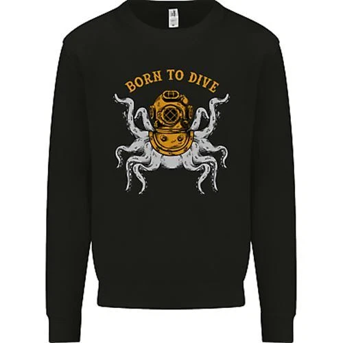 Born to Dive Octopus Scuba Diving Diver Mens Sweatshirt Jumper