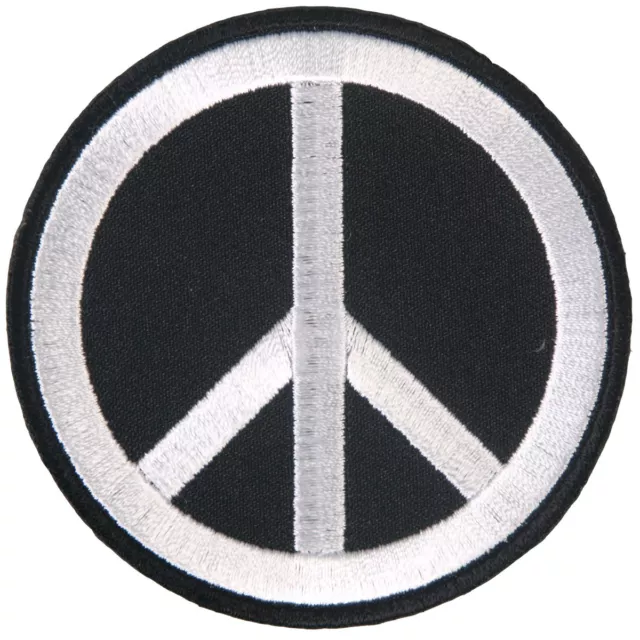 Peace Sign EMROIDERED MILITARY UNIFORM HOOK PATCH