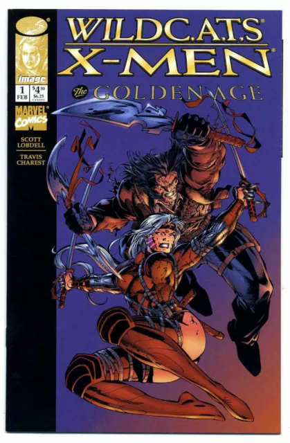 Wildcats X-Men The Golden Age #1 Cover B Image & Marvel Comics Feb 1997 (VFNM)