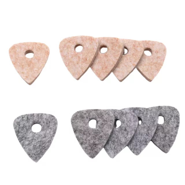 10 Stücke Felt Pick, Ukulele Plektren Plektrum Set für Akustikgitarre,