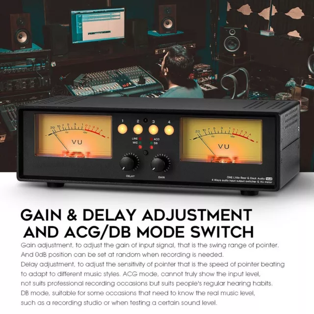 Indicateur de niveau sonore du compteur VU analogique pour un équipement audio