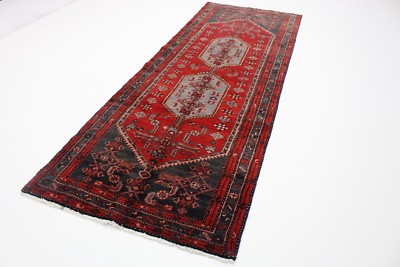 Top Perserteppich Lagerverkauf 60 er Hamadan Läufer 300x100 handgeknüpft KL24279 