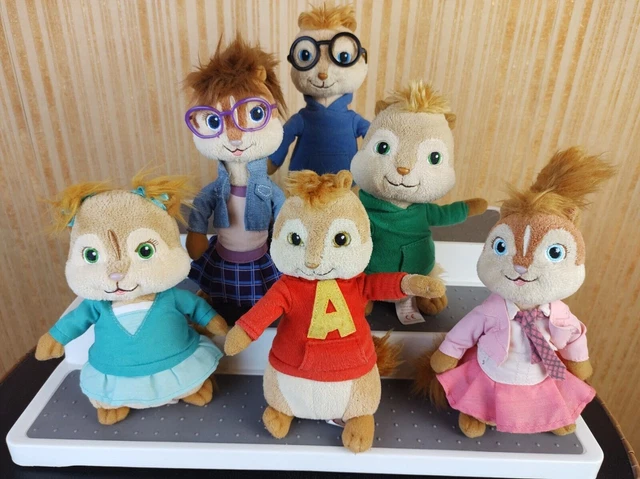 The chipettes cheap plush dolls