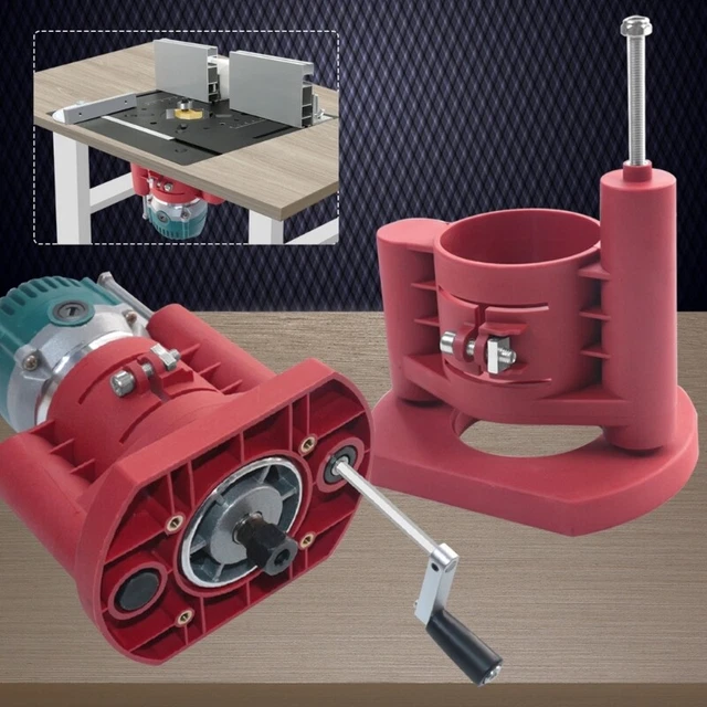 Base Di Sollevamento Per Router In Lega Alluminio - Con Morsetto A 4 Ganasce, Sollevamento 51 Mm - Foto 12