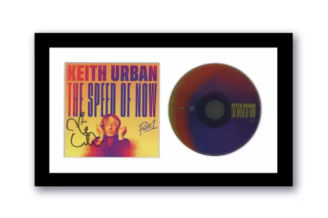 Keith Urban Autographed Signed 7x12 Framed CD Speed Of Now ACOA 3