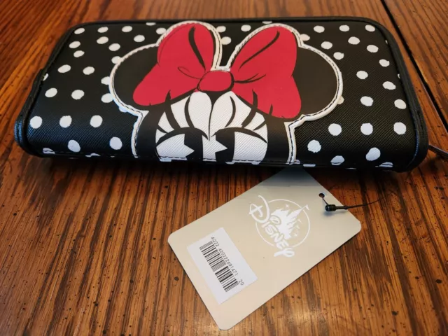 Disney Minnie Mouse Polka Dot Black Loungefly Wallet New ❤️