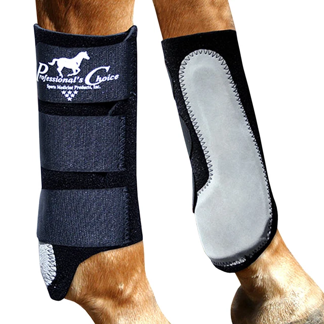 38PC Professional Choice Easy Fit Splint Boot Front Rear Horse Leg Pair Black 38PC Professional Choice Easy Fit Splint Boot Front Rear Horse Leg Pair Black