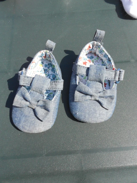 chaussure jeans pour bébé 1 mois ou reborn 50cm