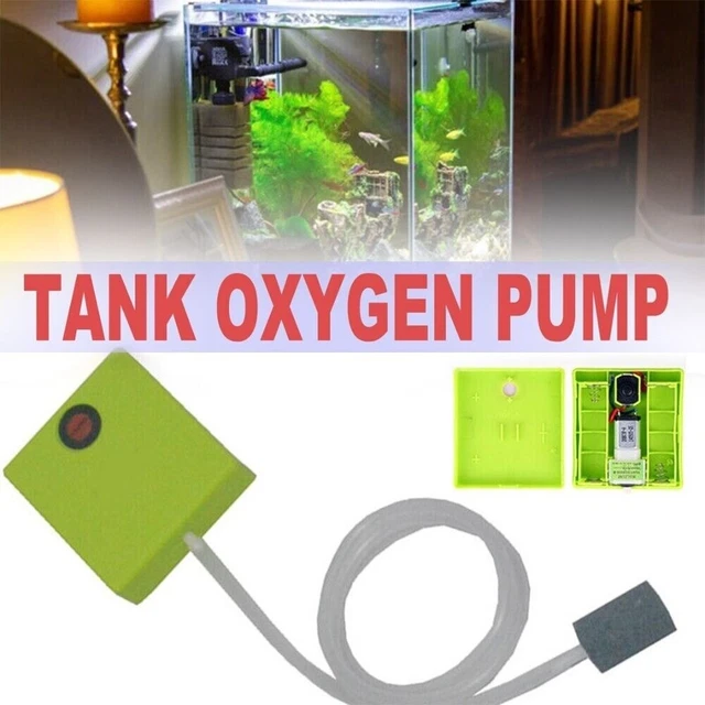 Cell Battery Operated Fish Tank Oxygenator Aquarium Air Pump Mini Oxygen Pump