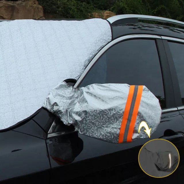 1 x Protector de nieve para parabrisas de automóvil Sombra solar invierno Accesorios de protección contra heladas 2