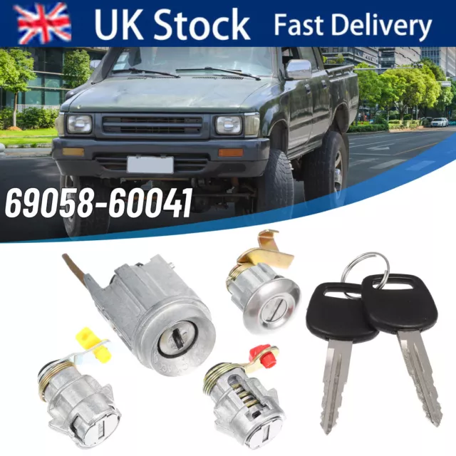 1 Set Ignition Switch Lock Cylinder with Key 69058-60041 for Hilux LN80 LN85 NEW