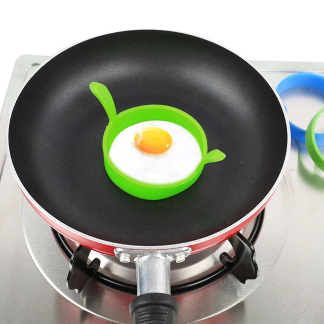 Stampo da cucina in silicone stampo ad anello per uova strumento da cucina antiaderente resistente al calore per