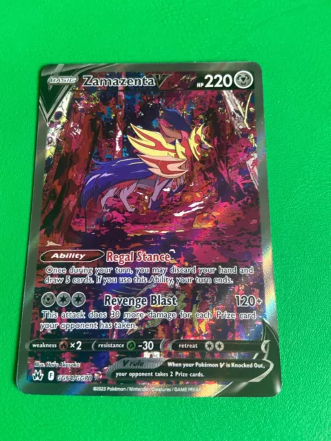 Pokemon Zamazenta V - Holo Ultra Rare - 98/159 - Crown Zenith NM