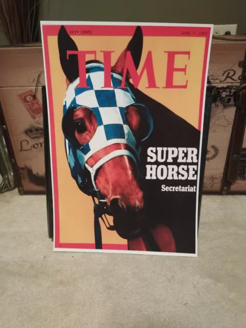 Secretariat, 1973 Triple Crown, TIME's Super Horse Poster Print VG+