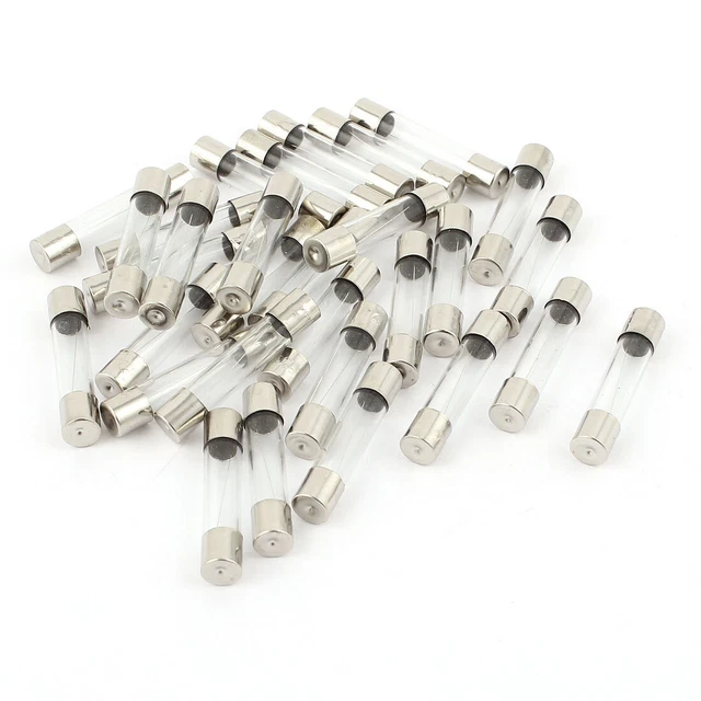 50 Fusibles Verre 5x20mm 2.5A 250V - Neuf, Marque Uxcell, Rapide, Pour électrique, Bricolage, Chine