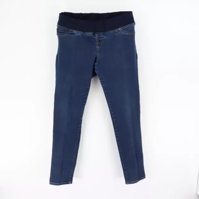 Liz Lange Maternity Jeans Jegging Womens 8-10 Blue Stretch Fabric Comfort Waist
