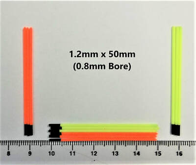 1 di 6 Cavo Antenna FLUO suggerimenti a pennello da barba per palo Pesci Galleggiante 0.8 1.0 1.2mm 200pcs 